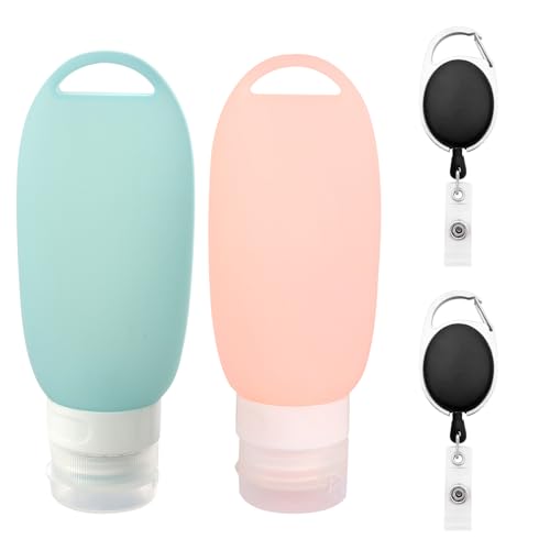 YGKYMVW Futtertube zum Befüllen Hund 2 Stück 90ml Befüllbar Tuben Wiederverwendbar Futtertube Hund mit Dehnbarer Clips, Nassfutter Silikon Reiseflaschen für Outdoor Haustier Draussen von YGKYMVW