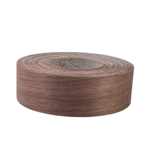1-1/2 Zoll Kantenband aus schwarzem Walnussholz, vorgeklebte Sperrholzkantenrolle, for Aufbügeln auf selbstklebende flexible Furnierkanten(3.8cmx15m) von YGLEEULI