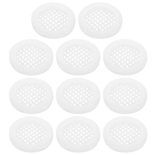 20 Pcs Schrank Vent Belüftung Mesh Soffit Vents for Häuser Auspuff Kunststoff Küche Zubehör Tür Abdeckung Luft für Luftauslässe(4.5x4.5cm) von YGLEEULI