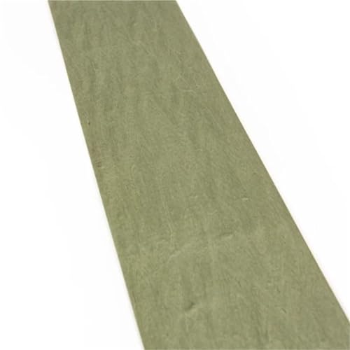 Gefärbtes Ahorn-Massivholzfurnier, dekorative DIY-Holzfurnierrollen (ohne Vliesstoff), L: 2,5 Meter, B: 18 cm, T: 0,4 mm(Green) von YGLEEULI