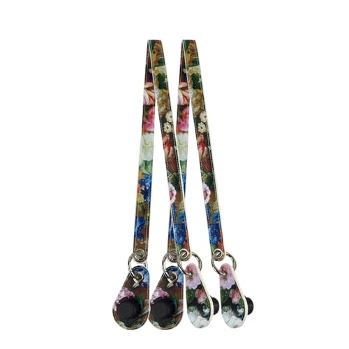 YGLEEULI 1 Paar Taschengürtelgriff-Ring-Leder-Metallring-Tropfen for Klassische Mini-Korb-Damenhandtasche für Tasche(Color8) von YGLEEULI