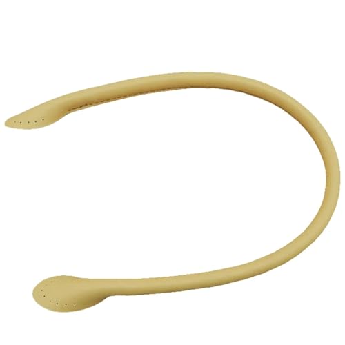 YGLEEULI 2 Stück Taschenriemen aus Spaltleder, Handtaschengriff, Seil, Taschen, Ersatz for DIY-Handzubehör, rund, 60 cm für Tasche(60cm Beige) von YGLEEULI
