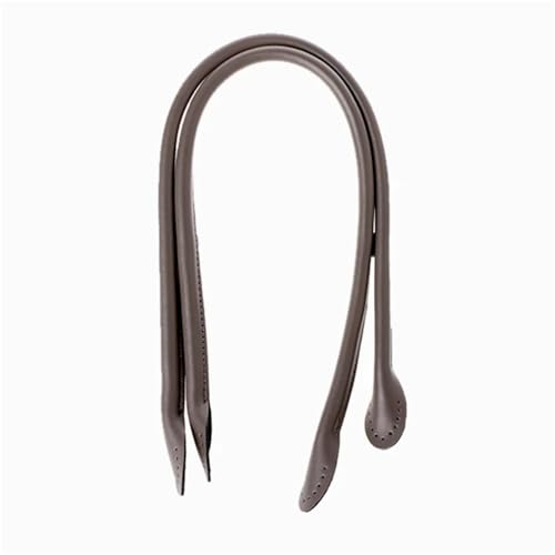 YGLEEULI 2 Stück Taschenriemen aus Spaltleder, Handtaschengriff, Seil, Taschen, Ersatz for DIY-Handzubehör, rund, 60 cm für Tasche(60cm Dark Gray) von YGLEEULI