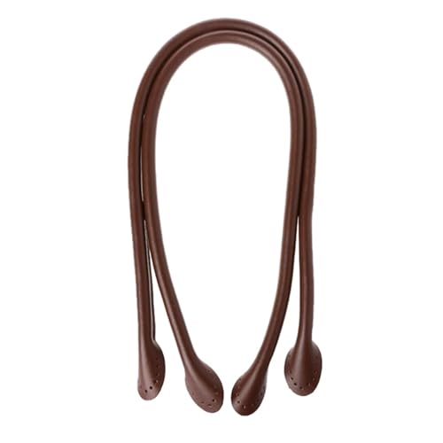 YGLEEULI 2 Stück Taschenriemen aus Spaltleder, Handtaschengriff, Seil, Taschen, Ersatz for DIY-Handzubehör, rund, 60 cm für Tasche(60cm Light Brown) von YGLEEULI