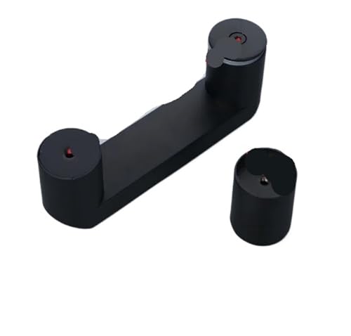 YGLEEULI Duschtürgriffe, Glastürgriff, Schiebetür, mattschwarz, Badezimmer-Glastürgriffe, schwarze Duschraumknöpfe, 145 mm für Duschkabine(Color 2) von YGLEEULI