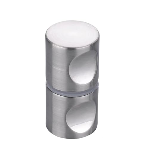 YGLEEULI Duschtürgriffe, Türgriff, Glasknopf, passend for 10–80 mm dicke Abzieher, Drücken, Badezimmer, Duschkabinett, Schublade, Silber gebürstet für Duschkabine(Brushed 30mm Screw) von YGLEEULI