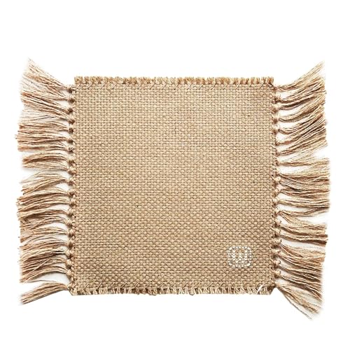 YGLEEULI Jute-Teppich, Makramee-Tischläufer, Tische, Stoff, Dekoration, Teppich mit Quasten, Badezimmer-Fußmatten, Raumdekoration für Terrasse(35x170cm) von YGLEEULI