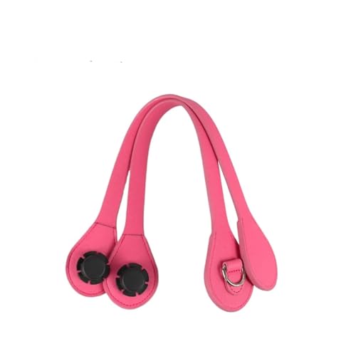 YGLEEULI Kurze Griffe mit Randbemalung, D-Schnalle, runder, tropfenförmiger Lederteilgürtel für Tasche(Rose 45) von YGLEEULI