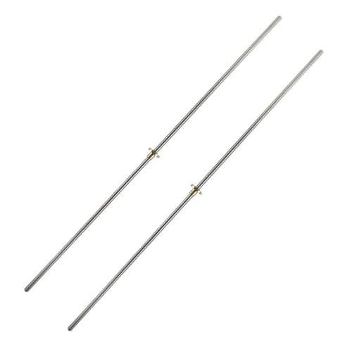 YGLEEULI T4 Leitspindel Trapezspindel aus Edelstahl mit Messingmutter Steigung 1mm Leitspindel 1/2mm 100mm 200mm 300mm Trapezstange for 3D-Drucker für 3D Drucker(Pitch 1 Lead 1mm,300mm) von YGLEEULI