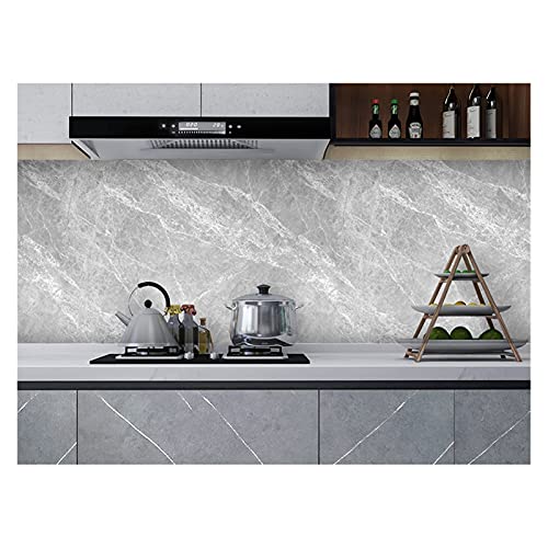 Fliesenaufkleber KüChe Marmor Tapete Küche Aufkleber Anti-Öl-Paste Selbstklebende Folie Wasserdichte Badezimmermöbel Schlafzimmer Wandpapier Fliesenaufkleber (Color : 1, Dimensions : 5mx60cm) von YGLONG