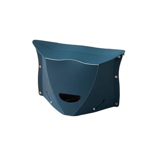 YGLONG Fußhocker 1 STÜCKE Tragbarer Faltbarer Papierhocker Aufbewahrungstasche mit Tragegriff Dual-Use Outdoor Camping Aufbewahrung Obstkorb Klappstuhl(Blue with Handle) von YGLONG