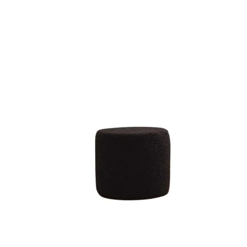 YGLONG Fußhocker Fußhocker Fußstütze Hocker Sofa Teehocker Kleiner Ottoman Fußhocker Fußstütze Fußhocker Würfelhocker for Schlafzimmer Badezimmer(Black) von YGLONG