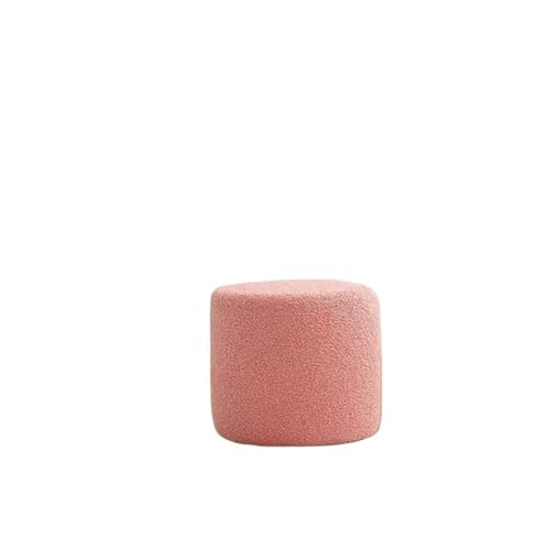 YGLONG Fußhocker Fußhocker Fußstütze Hocker Sofa Teehocker Kleiner Ottoman Fußhocker Fußstütze Fußhocker Würfelhocker for Schlafzimmer Badezimmer(Pink) von YGLONG