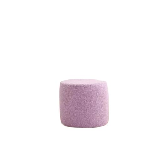 YGLONG Fußhocker Fußhocker Fußstütze Hocker Sofa Teehocker Kleiner Ottoman Fußhocker Fußstütze Fußhocker Würfelhocker for Schlafzimmer Badezimmer(Violet/紫罗兰) von YGLONG