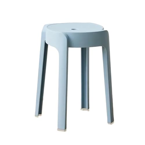 YGLONG Fußhocker Haushaltshocker aus Kunststoff, verdickte Bank, runder Hocker, modischer Internet-Promi-Staubstuhl, stapelbarer Windmühlenhocker(D) von YGLONG