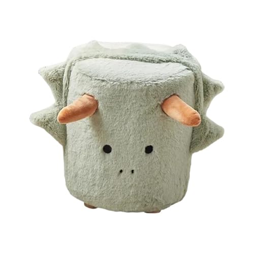 YGLONG Fußhocker Hübscher Fußhocker mit abnehmbarem und waschbarem Bezug, kompakter Ottoman-Hocker for den Eingangsbereich am Bett, den stabilen Zimmereingang oder die Kinderzimmertür.(White) von YGLONG