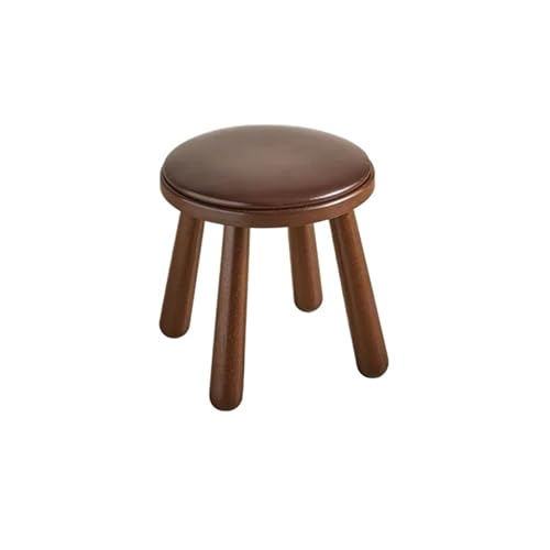YGLONG Fußhocker Massivholz Kleiner Hocker Haushalt kleine Bank Wohnzimmer Couchtisch Holzhocker Sofa Fußhocker rund weiche Tasche kurz(C) von YGLONG