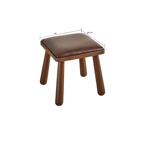 YGLONG Fußhocker Massivholz Kleiner Hocker Haushalt kleine Bank Wohnzimmer Couchtisch Holzhocker Sofa Fußhocker rund weiche Tasche kurz(D) von YGLONG