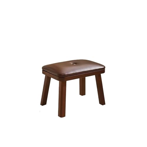 YGLONG Fußhocker Massivholz Kleiner Hocker Haushalt kleine Bank Wohnzimmer Couchtisch Holzhocker Sofa Fußhocker rund weiche Tasche kurz(F) von YGLONG