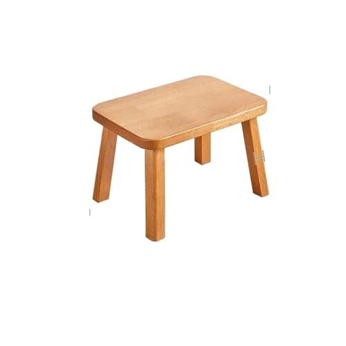 YGLONG Fußhocker Massivholz Kleiner Hocker Haushalt kleine Bank Wohnzimmer Couchtisch Holzhocker Sofa Fußhocker rund weiche Tasche kurz(H) von YGLONG