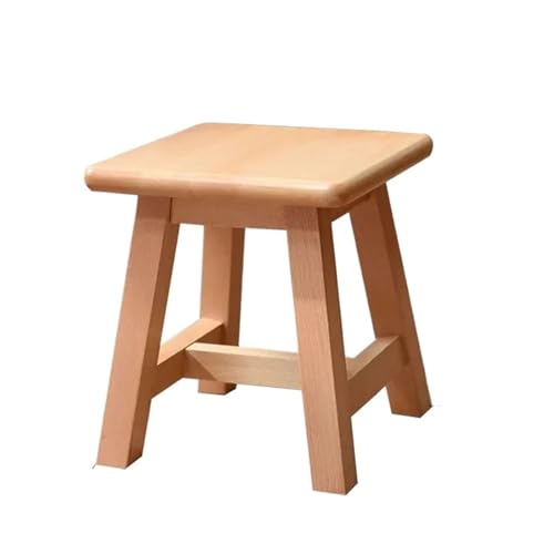 YGLONG Fußhocker Massivholz Kleiner Hocker Haushalt kleine Bank Wohnzimmer Couchtisch Holzhocker Sofa Fußhocker rund weiche Tasche kurz(K) von YGLONG