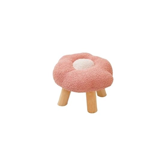 YGLONG Fußhocker Pouf in Cartoon-Blumenform for unter den Schreibtisch, weiches Sofa, Fußhocker, osmanischer Tritthocker for Spielzimmer, Eingangsbereich, Wohnzimmer, Apartment, Veranda(Pink A) von YGLONG