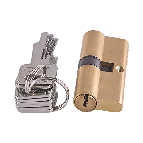 YGLONG SchließZylinder Zylinder AB Key Anti-Diebstahl-65 Sperre 70 80 90 115mm Zylinder Biased Schloss Eingang Messingtürschloss Verlängerte Kern Keys Erweiterte (Color : 95mm(32.5x62.5)) von YGLONG