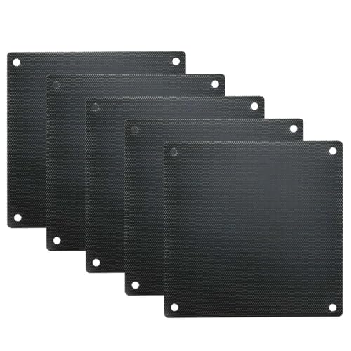 YGLONG Staubfilter Pc 5PCS Computer PC Mesh PVC Fan Staubdicht Filter Staubdicht Fall Computer Mesh Abdeckung Chassis Staub Abdeckung(5 pcs 12cm) von YGLONG