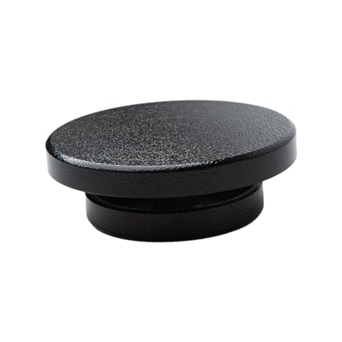 YGLONG Töpferscheibe Kantenrad for Töpferei, drehbar, manuell, robuster Kuchendrehteller for Modellkeramik, Kunst, DIY-Kunsthandwerksprojekte, Basteln von Ton(Black 11cm) von YGLONG