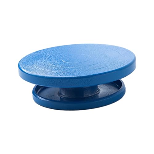 YGLONG Töpferscheibe Kantenrad for Töpferei, drehbar, manuell, robuster Kuchendrehteller for Modellkeramik, Kunst, DIY-Kunsthandwerksprojekte, Basteln von Ton(Blue 15cm) von YGLONG