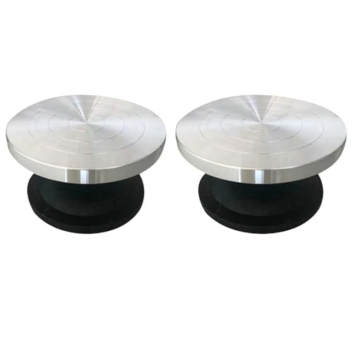 YGLONG Töpferscheibe Robustes Modellierrad, Drehteller, Töpferständer, drehbar, DIY-Keramikwerkzeug, Projekte, Modelliermasse, Kunsthandwerk, Drehteller, Spinner(30cm) von YGLONG