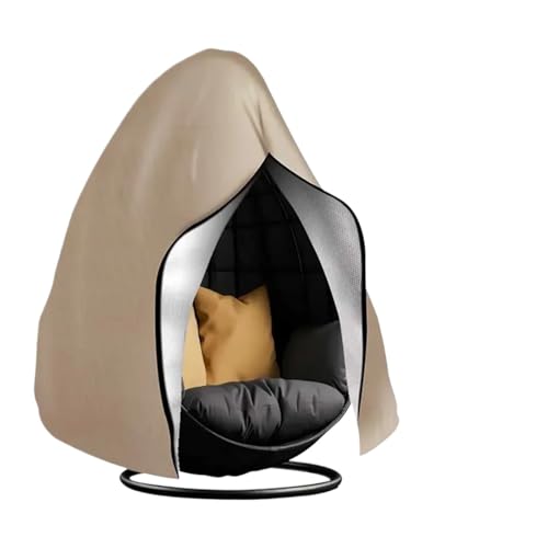 Hängesessel-Abdeckung, Wasserdichte Schutzhülle For Rattan-Korbschaukel Im Freien, For Terrassen, Hängesessel, Eierstuhl-Abdeckungen(Khaki,115X190CM) von YGMNQAL