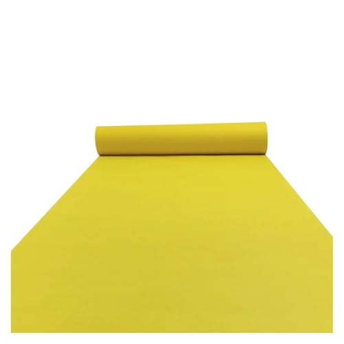 YGMNQAL 1,5 m Breite Hochzeit Teppich Tiefe Orange Gelb Bühne Ausstellung Event Feier Hintergrund Wand Dekor(Yellow,1.5mX50m) von YGMNQAL