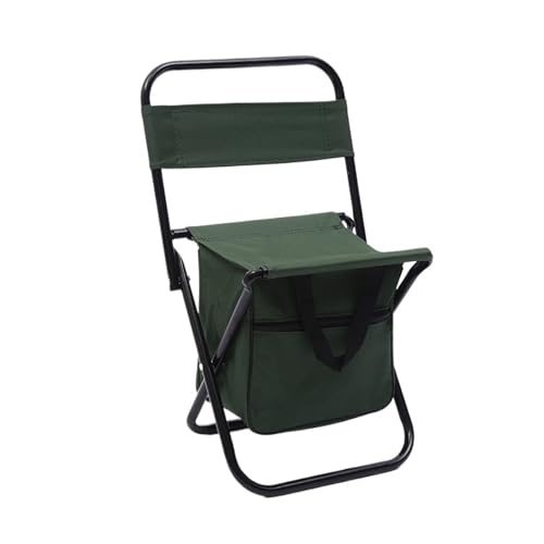 YGMNQAL Abnehmbarer tragbarer Klappstuhl for Camping im Freien, Strand, Angelstuhl, Ultraleicht, for Reisen, Wandern, Picknick(Green) von YGMNQAL