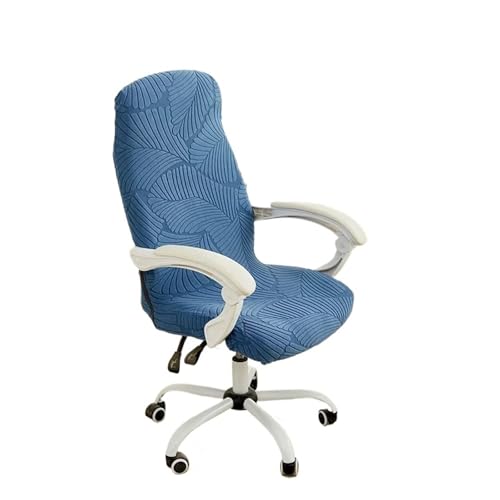 YGMNQAL Elastischer Stuhlbezug for Computer und Büro, Dicker Jacquard, schmutzabweisend, drehbar, Stretch, Gaming-Schreibtisch, for Sessel(Grey,M) von YGMNQAL