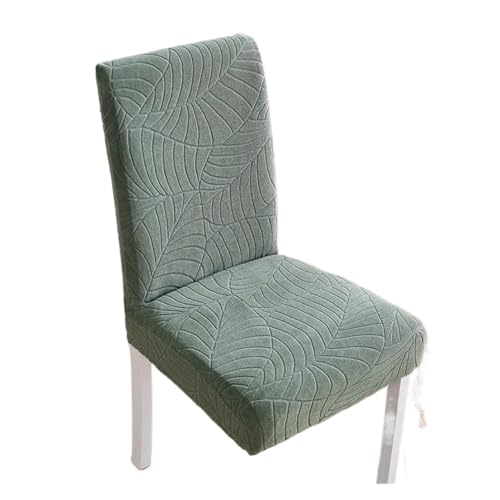 YGMNQAL Elastischer Stuhlbezug for Esszimmerstühle, Dicker Jacquard-Spandex-Stuhlbezug for Esszimmer, Rutschfester for die Küche(L Green) von YGMNQAL