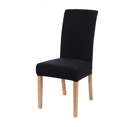 YGMNQAL Elastischer Stuhlbezug in Universalgröße, for große Haussitze, Wohnzimmerstühle, Bezüge for das Esszimmer zu Hause(Spandex-Black) von YGMNQAL