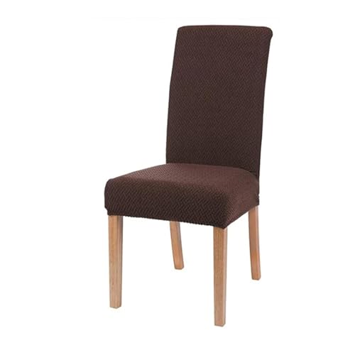 YGMNQAL Elastischer Stuhlbezug in Universalgröße, for große Haussitze, Wohnzimmerstühle, Bezüge for das Esszimmer zu Hause(Spandex-Coffee) von YGMNQAL