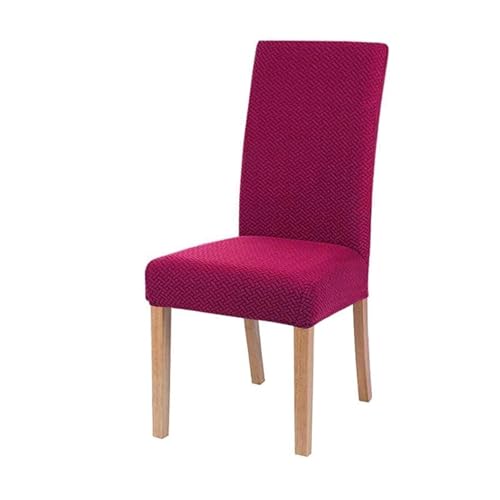 YGMNQAL Elastischer Stuhlbezug in Universalgröße, for große Haussitze, Wohnzimmerstühle, Bezüge for das Esszimmer zu Hause(Spandex-Wine) von YGMNQAL