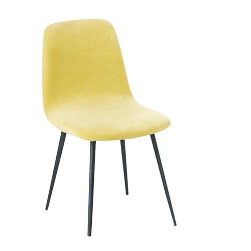 YGMNQAL Stoffstuhlbezug mit kurzer Rückenlehne, kleine, verstellbare Stuhlbezüge, Barstuhl-Sitzbezug for Esszimmer und Zuhause(Lemon Yellow) von YGMNQAL