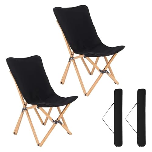 YGMNQAL Stühle, 2er-Pack, klappbare Strandstühle for 150 kg, Butterfly-Stuhl for den Außenbereich, tragbare Gartenstühle for Picknick, Angeln, Wandern von YGMNQAL