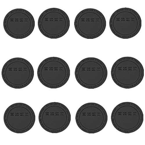 YGMXZL 12 Stück Silikon Anti-Rutsch Untersetzer,Glasuntersetzer in Schwarz,Hitzebeständig und rutschfest Untersetzer für Weingläser, Skinny Straight Becher (56mm) von YGMXZL