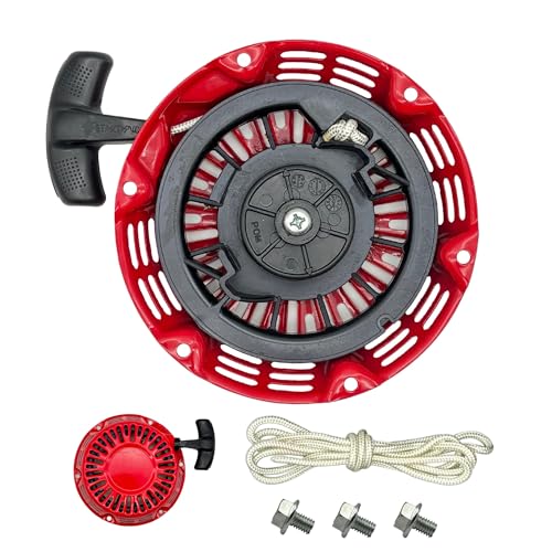 YGQ GX160 Seilzugstarter für Honda GX200 GX120 Pull Cord Replacement Red 28400-ZH8-023ZB 28400-Z0T-003ZB 28400-Z4M-305ZB YGQ GX160 Seilzugstarter für Honda GX200 GX120 Pull Cord Replacement Red 28400-ZH8-023ZB 28400-Z0T-003ZB 28400-Z4M-305ZB von YGQ