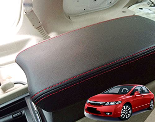 Mittelarmlehne Abdeckung Deckel Leder FüR Civic 8th Gen 2006 2007 2008 2009 2010 2011 Mittelkonsole Schutz Cover Auto Armlehne SchutzhüLle von YGSG