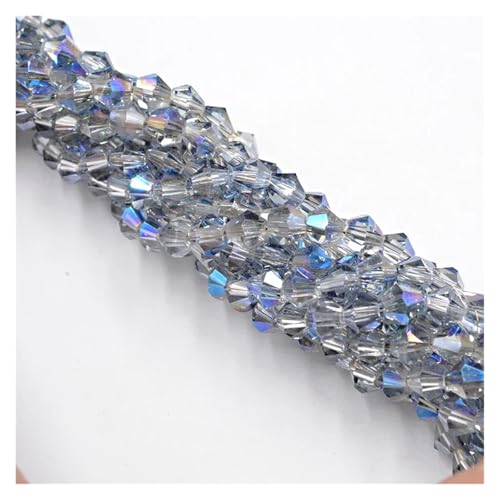 100 Stück 4 mm Doppelkegel Österreichische Kristallperlen Charm Glas Lose Abstandshalter Perlen for DIY Schmuckherstellung(Color 21) von YGSGJSP