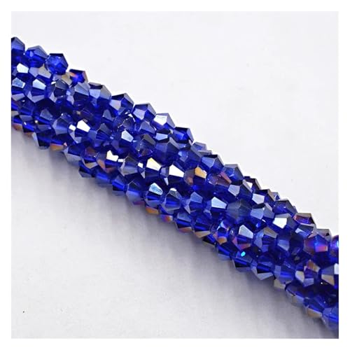 100 Stück AB-Farben Doppelkegel Lose Abstandsperlen Glaskristall Facettierte Rondelle Perle for Schmuckherstellung(004AB) von YGSGJSP