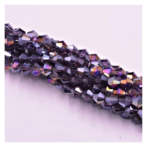 100 Stück AB-Farben Doppelkegel Lose Abstandsperlen Glaskristall Facettierte Rondelle Perle for Schmuckherstellung(020AB) von YGSGJSP