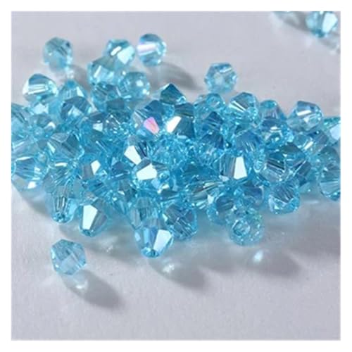 4mm 1000 Stück Doppelkegel österreichische Kristalle Perlen lose Spacer Perlen for DIY Schmuck machen U Pick Farben(4mm195) von YGSGJSP