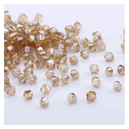 4mm 1000 Stück Doppelkegel österreichische Kristalle Perlen lose Spacer Perlen for DIY Schmuck machen U Pick Farben(4mm207) von YGSGJSP