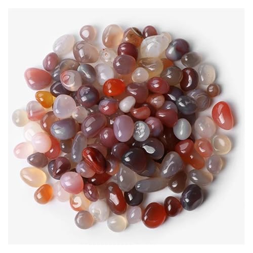 5-9mm Unregelmäßiger Stein Kies Agat Quartzs Mineralien Rock Chips for Home Aquarium Anzeige Dekoration DIY(NO.1 Agate,50g) von YGSGJSP